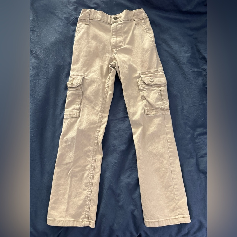 Wrangler khaki cargo pants for boys